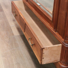 Load image into Gallery viewer, x SOLD Antique French Armoire, French Walnut Linen Press, Hall Cabinet Bevelled Mirror B10830