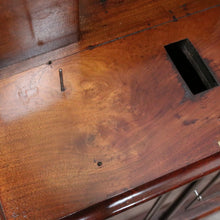 Load image into Gallery viewer, x SOLD Antique English Davenport Leather Top Desk, Writing Desk, Storage Locks and Keys B11003