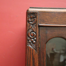 Load image into Gallery viewer, x SOLD Antique English China Cabinet, Antique Oak Art Deco Two Door Display Cabinet B11062