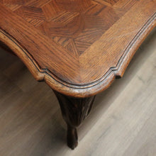 Load image into Gallery viewer, x SOLD Antique French Dining Table, Diamond Parquetry Kitchen Table, 2 Extension Leaves B10634