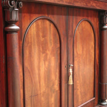 Load image into Gallery viewer, x SOLD Antique English Mahogany Hall Cabinet, Chiffonier Sideboard with Arched Doors. B11250