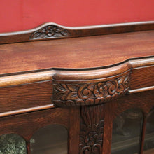 Load image into Gallery viewer, x SOLD Antique English China Cabinet, Antique Oak Art Deco Two Door Display Cabinet B11062
