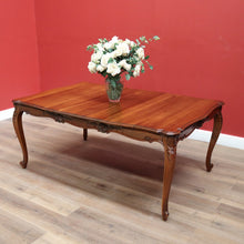 Load image into Gallery viewer, x SOLD Antique French Dining Table Antique Walnut 3 Leaf Extension Kitchen Dining Table B10689