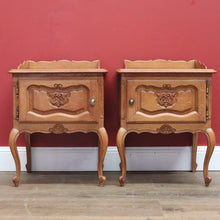 Load image into Gallery viewer, x SOLD Pair of Vintage French Bedside Table, Lamp Tables, Side Tables, Bedside Cabinets B10886