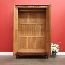 Load image into Gallery viewer, x SOLD Antique French Walnut 2 Door Armoire Wardrobe, 2 Door Bevelled Mirror Wardrobe. B10419