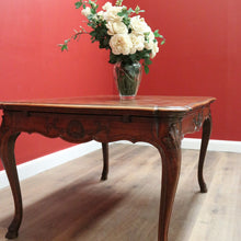 Load image into Gallery viewer, x SOLD Antique French Dining Table, Diamond Parquetry Kitchen Table, 2 Extension Leaves B10634