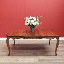 Load image into Gallery viewer, x SOLD Antique French Dining Table Antique Walnut 3 Leaf Extension Kitchen Dining Table B10689