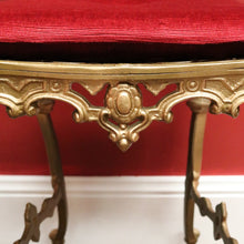 Load image into Gallery viewer, x SOLD Vintage Italian Gilt Dressing Chair, Dressing Table, Hall Bedroom Chair, Cushion B10538