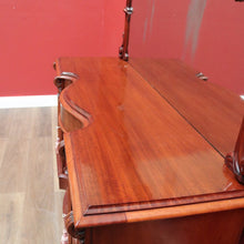 Load image into Gallery viewer, x SOLD Antique Australian Cedar Sideboard, Mirror Back Inverted Breakfront Sideboard B11096