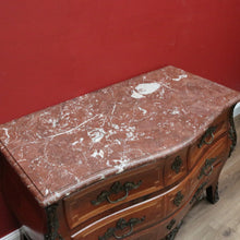 Load image into Gallery viewer, x SOLD Antique French Chest of Drawers, Antique Walnut, Brass, Marble Chest of Drawers B10781