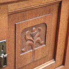 Load image into Gallery viewer, x SOLD Antique French Bedside Table, Lamp or Side Table, Marble Top and Brass Handles B10915