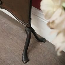 Load image into Gallery viewer, x SOLD Antique French Art Nouveau Fire Screen, Copper Fire Screen with Handles. B10390