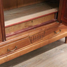 Load image into Gallery viewer, x SOLD Antique French Armoire, French Walnut Linen Press, Hall Cabinet Bevelled Mirror B10830