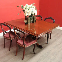 Load image into Gallery viewer, x SOLD Antique English Mahogany Dining Table Rectangular Pedestal Tilt Kitchen Table. B10272