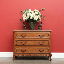 Load image into Gallery viewer, Vintage French Chest of Drawers, Hall Cabinet Lamp Side Cupboard with 3 Drawers B10208