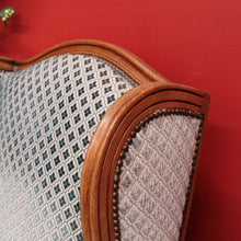 Load image into Gallery viewer, x SOLD Pair of French Wing Back Armchairs and Foot Stool, High Back Lounge Chairs Stool B10514