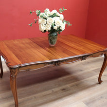 Load image into Gallery viewer, x SOLD Antique French Dining Table Antique Walnut 3 Leaf Extension Kitchen Dining Table B10689