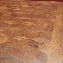 Load image into Gallery viewer, x SOLD Antique French Dining Table, Diamond Parquetry Kitchen Table, 2 Extension Leaves B10634