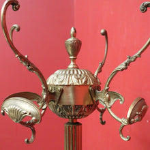 Load image into Gallery viewer, x SOLD Vintage French Brass Coat Rack, Free Standing Revolving Coat Tree Hat Scarf Rack B10498