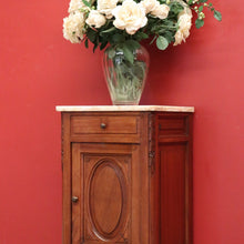 Load image into Gallery viewer, x SOLD Antique French Walnut and Onyx Top Bedside Cabinet, Lamp, Side or Bedside Table B10906