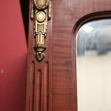 Load image into Gallery viewer, x SOLD Antique French Walnut 2 Door Armoire Wardrobe, 2 Door Bevelled Mirror Wardrobe. B10419