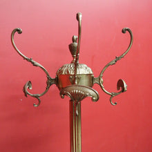 Load image into Gallery viewer, x SOLD Vintage French Brass Coat Rack, Free Standing Revolving Coat Tree Hat Scarf Rack B10498