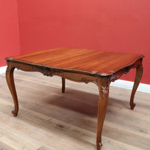 Load image into Gallery viewer, x SOLD Antique French Dining Table Antique Walnut 3 Leaf Extension Kitchen Dining Table B10689