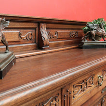 Load image into Gallery viewer, x SOLD Antique Sideboard, French Oak 3 Door, Drawer Sideboard Buffet Cabinet Cupboard B10294