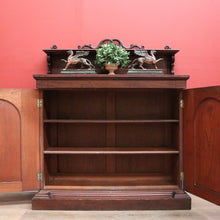 Load image into Gallery viewer, x SOLD Antique English Mahogany Hall Cabinet, Chiffonier Sideboard with Arched Doors. B11250