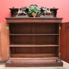 Load image into Gallery viewer, x SOLD Antique English Mahogany Hall Cabinet, Chiffonier Sideboard with Arched Doors. B11250