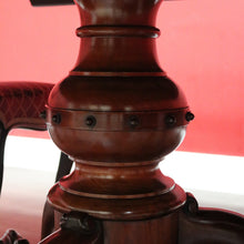 Load image into Gallery viewer, x SOLD Antique English Mahogany Dining Table Rectangular Pedestal Tilt Kitchen Table. B10272