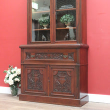 Load image into Gallery viewer, x SOLD Antique English Walnut Secretaire Bookcase, Antique Bookcase Bureau Desk B10999