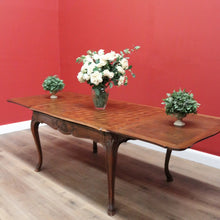 Load image into Gallery viewer, x SOLD Antique French Dining Table, Diamond Parquetry Kitchen Table, 2 Extension Leaves B10634