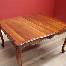 Load image into Gallery viewer, x SOLD Antique French Dining Table Antique Walnut 3 Leaf Extension Kitchen Dining Table B10689