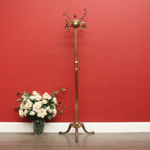 Load image into Gallery viewer, x SOLD Vintage French Brass Coat Rack, Free Standing Revolving Coat Tree Hat Scarf Rack B10498