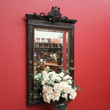 Load image into Gallery viewer, x SOLD Antique French 1920's Eagle Mirror, Gilt Brass Bevelled Edge Eagle Wall Mirror. B10421