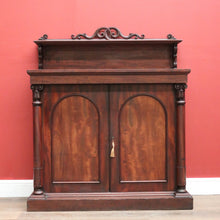 Load image into Gallery viewer, x SOLD Antique English Mahogany Hall Cabinet, Chiffonier Sideboard with Arched Doors. B11250