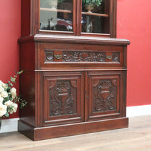 Load image into Gallery viewer, x SOLD Antique English Walnut Secretaire Bookcase, Antique Bookcase Bureau Desk B10999