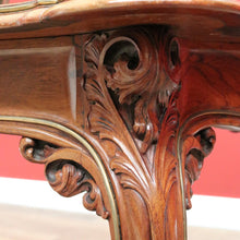 Load image into Gallery viewer, x SOLD Antique French Rosewood Dining Table, Gilt Brass Trim Kitchen Table Centre Table B10649
