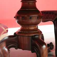 Load image into Gallery viewer, x SOLD Antique English Mahogany Dining Table Rectangular Pedestal Tilt Kitchen Table. B10272