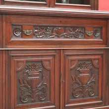 Load image into Gallery viewer, x SOLD Antique English Walnut Secretaire Bookcase, Antique Bookcase Bureau Desk B10999