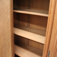 Load image into Gallery viewer, x SOLD Antique French Linen Press Armoire 3 Door Wardrobe, Bevelled Mirror Door 3 Keys B10302