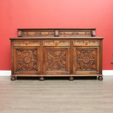 Load image into Gallery viewer, x SOLD Antique Sideboard, French Oak 3 Door, Drawer Sideboard Buffet Cabinet Cupboard B10294