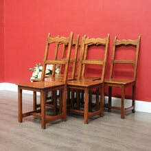 Load image into Gallery viewer, x SOLD Set of 6 Dining Chairs, Antique French Country Farmhouse Dining Kitchen Chairs B10483
