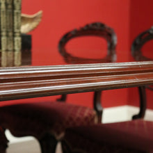 Load image into Gallery viewer, x SOLD Antique English Mahogany Dining Table Rectangular Pedestal Tilt Kitchen Table. B10272