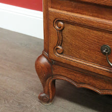 Load image into Gallery viewer, x SOLD Vintage French Chest of Drawers, Hall Cabinet Lamp Side Cupboard with 3 Drawers B10208