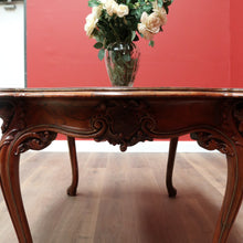 Load image into Gallery viewer, x SOLD Antique French Rosewood Dining Table, Gilt Brass Trim Kitchen Table Centre Table B10649