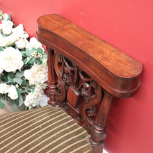 Load image into Gallery viewer, x SOLD Antique French Oak Carved Back Prayer hallway Chair, Kneeler,Church Prie Dieu B10693