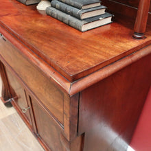 Load image into Gallery viewer, x SOLD Antique English Mahogany Secretaire Sideboard, 6 Drawer Office Desk Chiffonier B11037