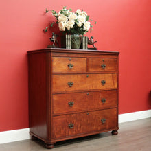 Load image into Gallery viewer, x SOLD Andrew Lenehan, Antique Australian Cedar Chest of Drawers Hall Cabinet Cupboard. B10441